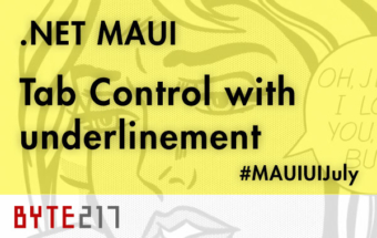 .NET MAUI – Tab Control with underlinement